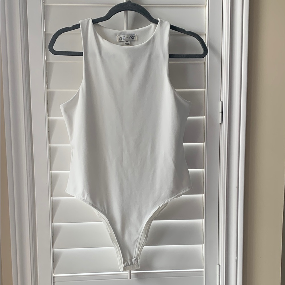 She + Sky | Sleek Bodysuit with High Neckline